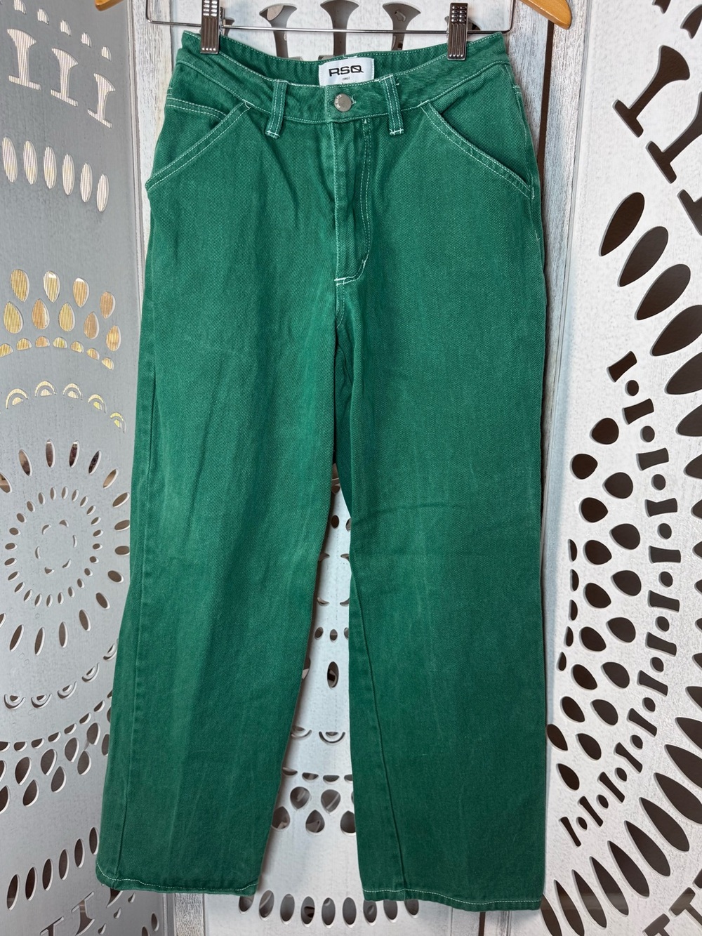 RSQ Tillys Hunter Green Carpenter Jeans Skater Utility